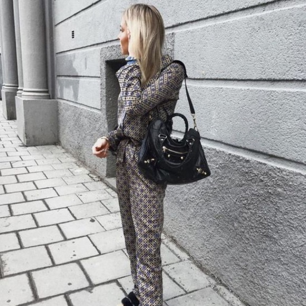 Black Balenciaga city bag